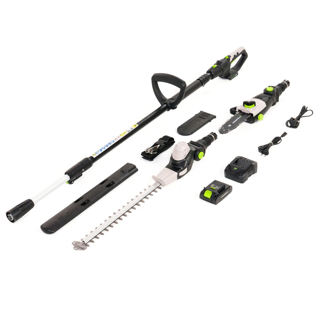 20V Liion Cordless Pole Saw Hedge Trimmer