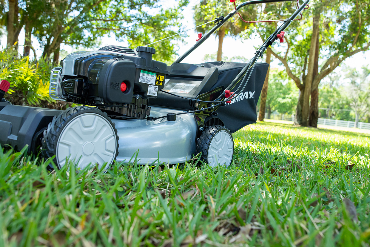 Close-up of Murray self-propelled mower
